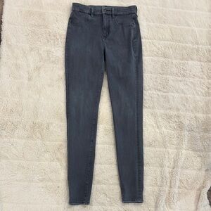 American Eagle Women's dark grey/black Jeans size 8 extra long (tall)